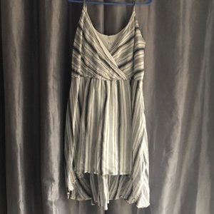 Striped spaghetti strap dress